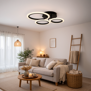 LED csillár távirányítóval BETTY 40W, 3 kör, hideg/meleg/semleges fény, szabályozható, fekete LED csillárok távirányítóval Alapértelmezett cím Alessandro Design