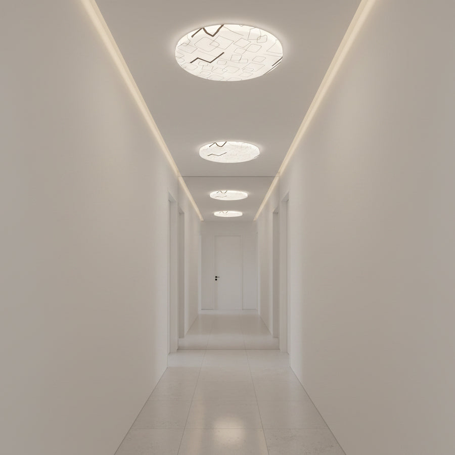 Plafonieră LED 23 cm, 22W, 3000K / 4000K / 6000K, Alb, Metal si Acril Plafoniere LED Default Title Alessandro Design