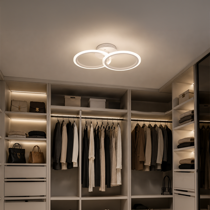 LED-es csillár távirányítóval BETTY 27W, 2 kör, hideg/meleg/semleges fény, szabályozható, fehér LED-es csillár távirányítóval Alapértelmezett cím Alessandro Design