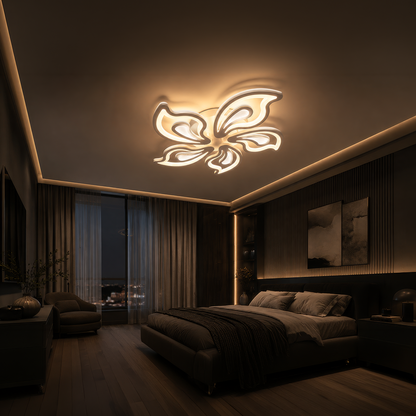 LED-es csillár távirányítóval GLORIOSA 95W, 5 szirom, hideg/meleg/semleges fény, szabályozható, fehér LED-es csillár távirányítóval Alapértelmezett cím Alessandro Design