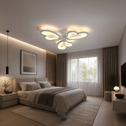LED csillár távirányítóval BLOSSOM 40W, 3 szirom, hideg/meleg/semleges fény, szabályozható, fehér LED-es csillár távirányítóval Alapértelmezett cím Alessandro Design