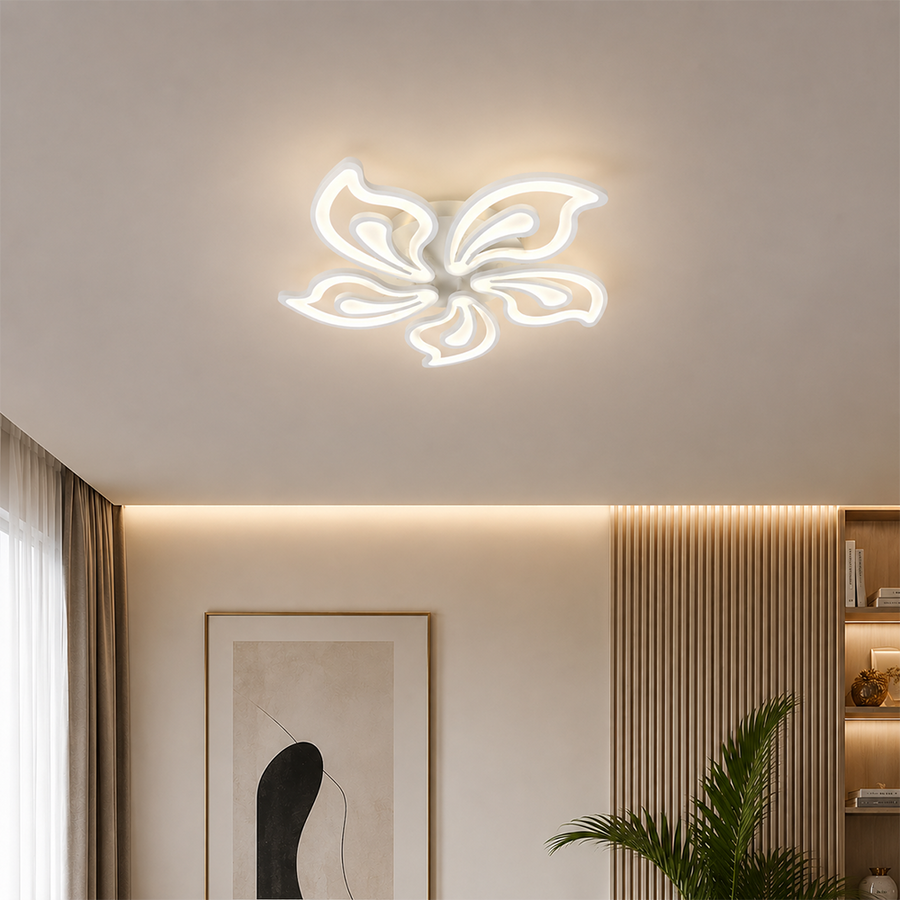 LED csillár távirányítóval LILY 86W, 5 elem, hideg/meleg/semleges fény, szabályozható, fehér LED-es csillár távirányítóval Alapértelmezett cím Alessandro Design