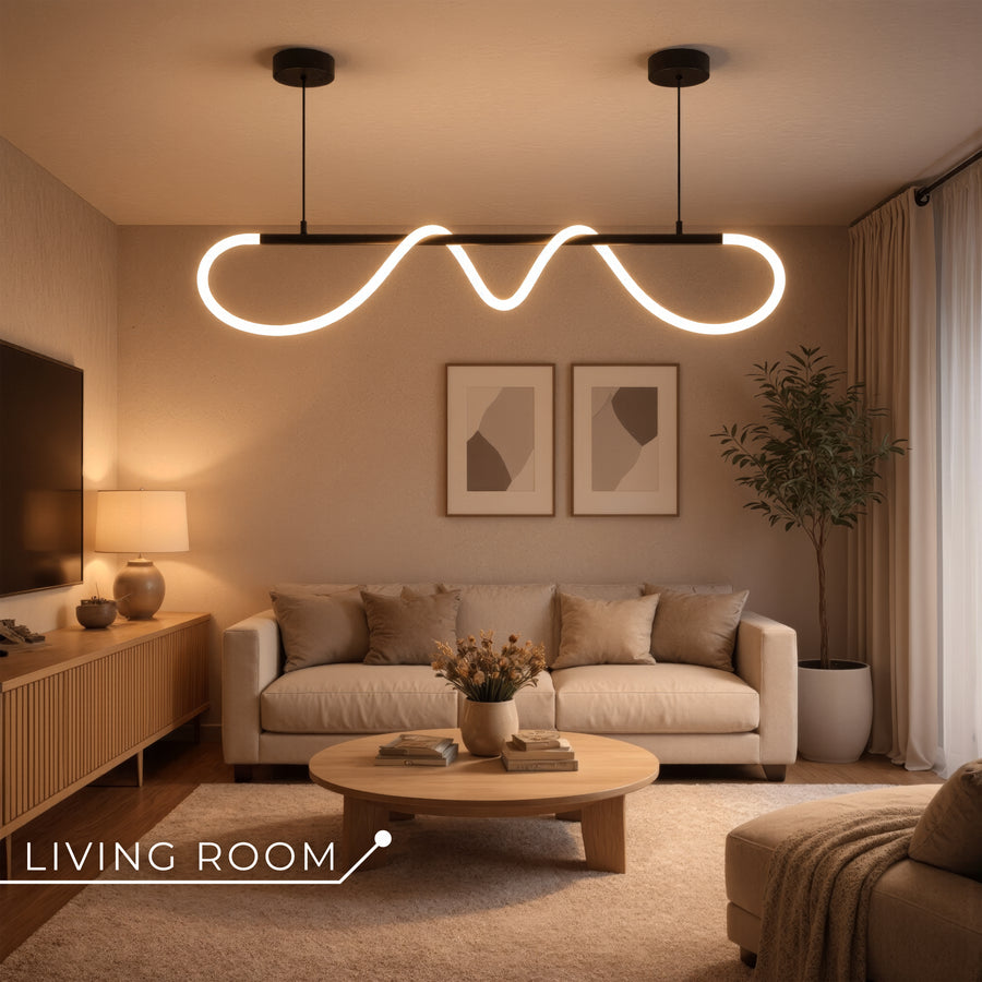 DIVINO LED csillár rugalmas szilikon csővel - 24 W, állítható fény, matt fekete Modern csillárok Alapértelmezett cím Alessandro Design