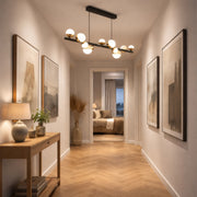 Aurion 29 W akril LED függő csillár távirányítóval, szabályozható, fekete arany, fém és akril LED csillárok távirányítóval Alapértelmezett cím Alessandro Design