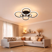 LED csillár távirányítóval BETTY 82W, 6 kör, hideg/meleg/semleges fény, szabályozható, fekete LED csillárok távirányítóval Alapértelmezett cím Alessandro Design