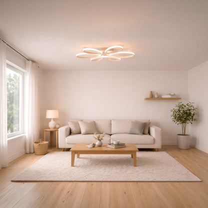 Lustra LED cu telecomanda ELIZA, 63W, lumina Rece/Calda/Neutra, Dimabila, Alb Lustre LED cu Telecomanda Default Title Alessandro Design