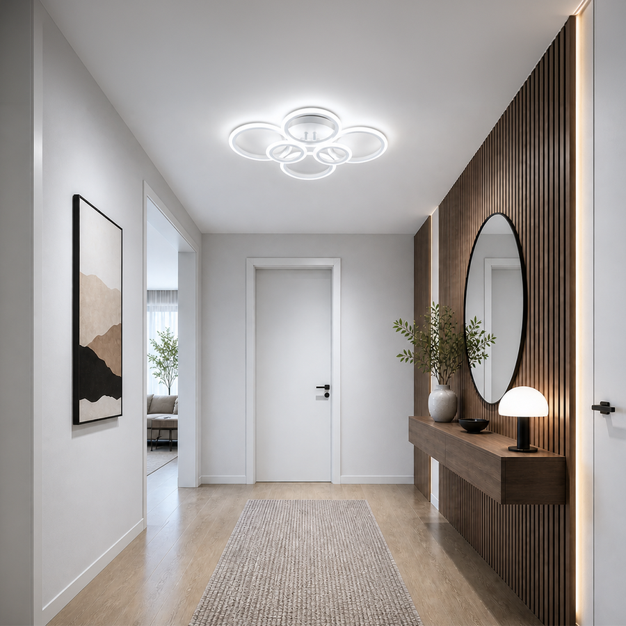 LED csillár távirányítóval BETTY 82W, 6 kör, hideg/meleg/semleges fény, szabályozható, fehér LED-es csillár távirányítóval Alapértelmezett cím Alessandro Design