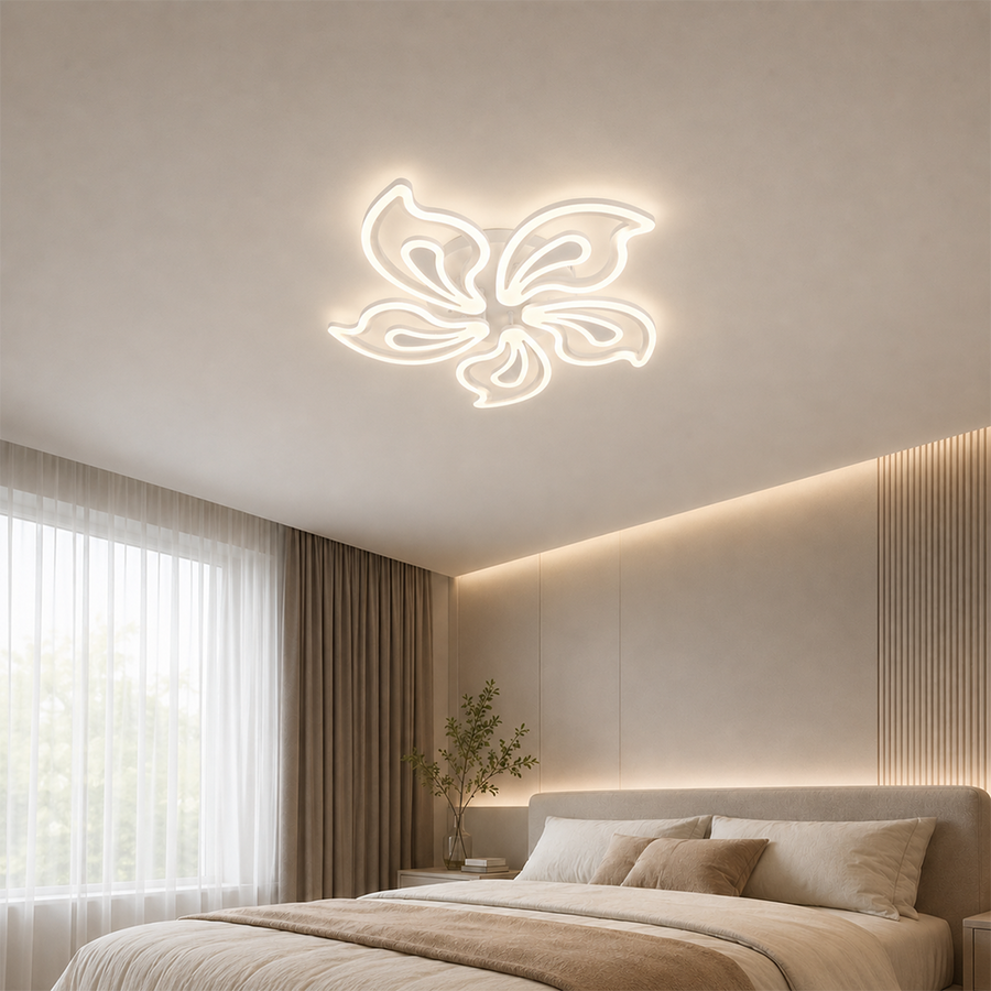 LED csillár távirányítóval LILY 86W, 5 elem, hideg/meleg/semleges fény, szabályozható, fehér LED-es csillár távirányítóval Alapértelmezett cím Alessandro Design