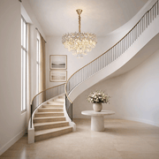 WINDSOR Elegance kristálycsillár 8x E14, átmérő 39 cm, fényes arany, állítható magasságú, fém és kristály kristálycsillárok alapértelmezett cím Alessandro Design