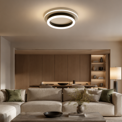 MODERN LED csillár 25 W, átmérő 20 cm, kerek, hideg/meleg/semleges fény, fekete LED csillárok alapértelmezett cím Alessandro Design
