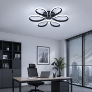 LED-es csillár távirányítóval HELIX 63W, Hideg/Meleg/Semleges fény, Szabályozható, Fekete LED-es csillárok távirányítóval Alapértelmezett cím Alessandro Design