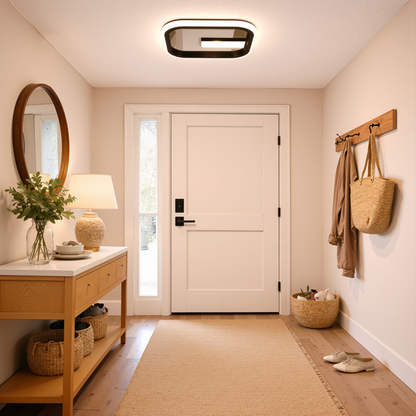 LED csillár VICTORIA 19W, négyzet alakú, hideg/meleg/semleges fény, fekete, fehér LED csillár Alapértelmezett cím Alessandro Design