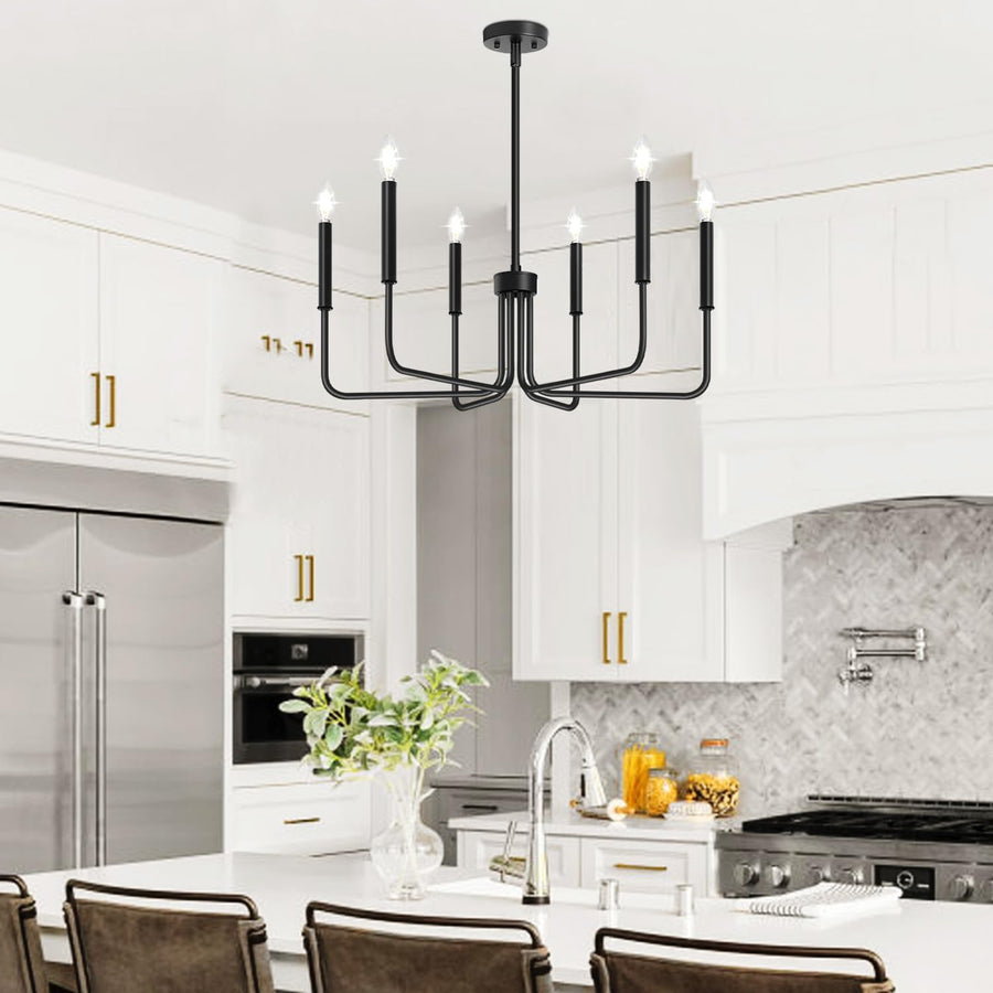 Lustra Metalic AVANT, tip Pendul cu brate, D63 cm Rotunda, 6xE14, Negru Lustre Industrial Default Title Alessandro Design