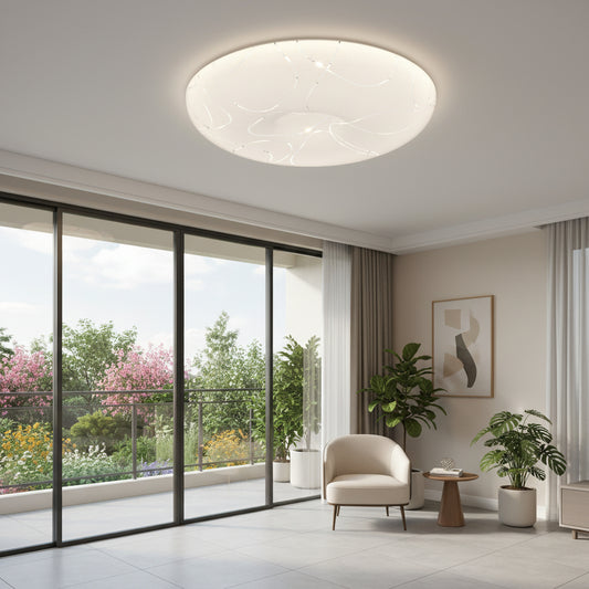 Plafonieră LED Rotund 23 cm, 22W, 3000K / 4000K / 6000K, Alb, Metal si Acril Plafoniere LED Default Title Alessandro Design