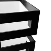 VANJA fa csillár, négyzet alakú lámpaernyő, 4 X E27 foglalat, fehér/fekete klasszikus csillárok alapértelmezett cím Alessandro Design