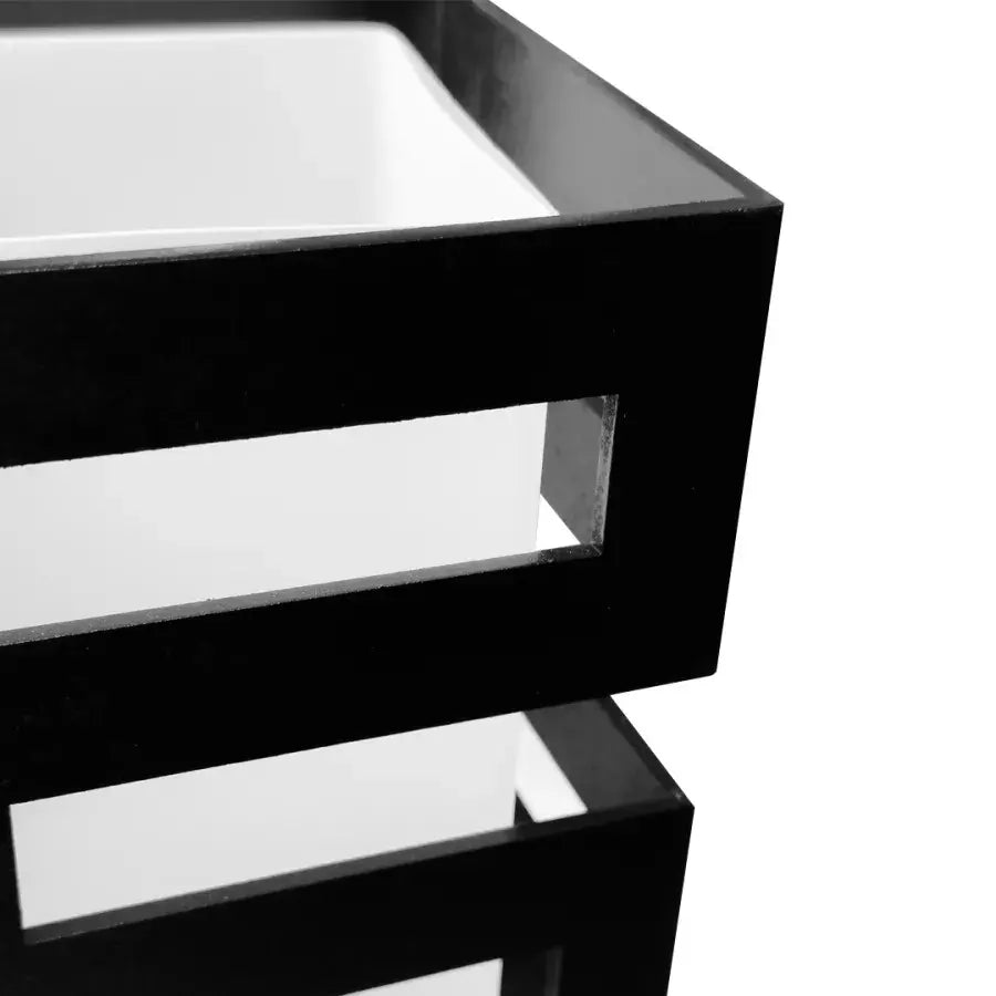 VANJA fa csillár, négyzet alakú lámpaernyő, 4 X E27 foglalat, fehér/fekete klasszikus csillárok alapértelmezett cím Alessandro Design