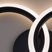 LED csillár távirányítóval BETTY 27W, 2 kör, hideg/meleg/semleges fény, szabályozható, fekete LED csillárok távirányítóval Alapértelmezett cím Alessandro Design