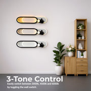 LED csillár állítható projektorral FISSO Camilla 49W, fény 3000/4000/6000k, fekete LED csillárok Alapértelmezett cím Alessandro Design