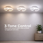 LED csillár VERTEX CIRCULA 21W, 2 kör, fém keretek, hideg/meleg/semleges fény, fehér LED csillárok alapértelmezett cím Alessandro Design