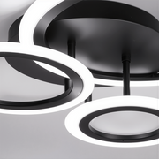 LED csillár távirányítóval BETTY 40W, 3 kör, hideg/meleg/semleges fény, szabályozható, fekete LED csillárok távirányítóval Alapértelmezett cím Alessandro Design