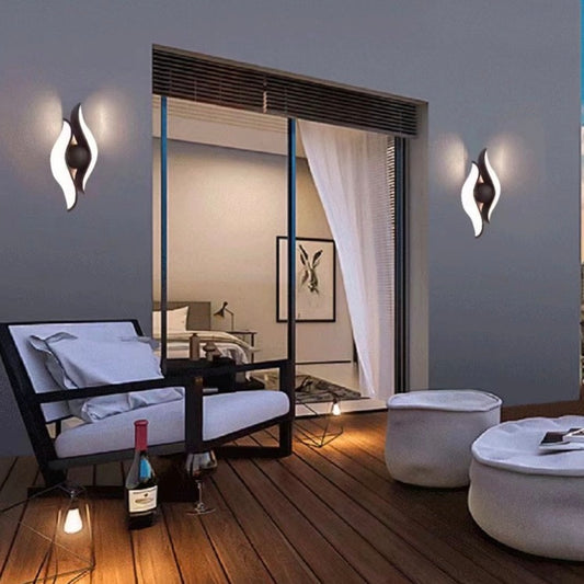 Aplica LED AX215, Exterior / Interior, 2 Surse, 12W, Negru, 3000K Aplice de Exterior Default Title Alessandro Design