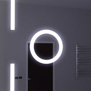 Négyszögletű LED-es tükör, 120x80 cm, Marcello MotionGlow érzékelő, páramentesítő rendszer, óra és hőmérő, kozmetikai nagyító, szabályozható Marcello tükrök alapértelmezett cím Alessandro Design