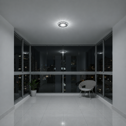 Spot LED ORBITA, 5W, Rotund, Lumina Rece + RGB, Alb, Rasina si Sticla Spot LED Default Title Alessandro Design
