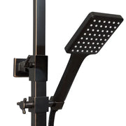 Fekete rozsdamentes acél LCD kijelző zuhanyoszlop SJG/008 Alapértelmezett cím Alessandro Design
