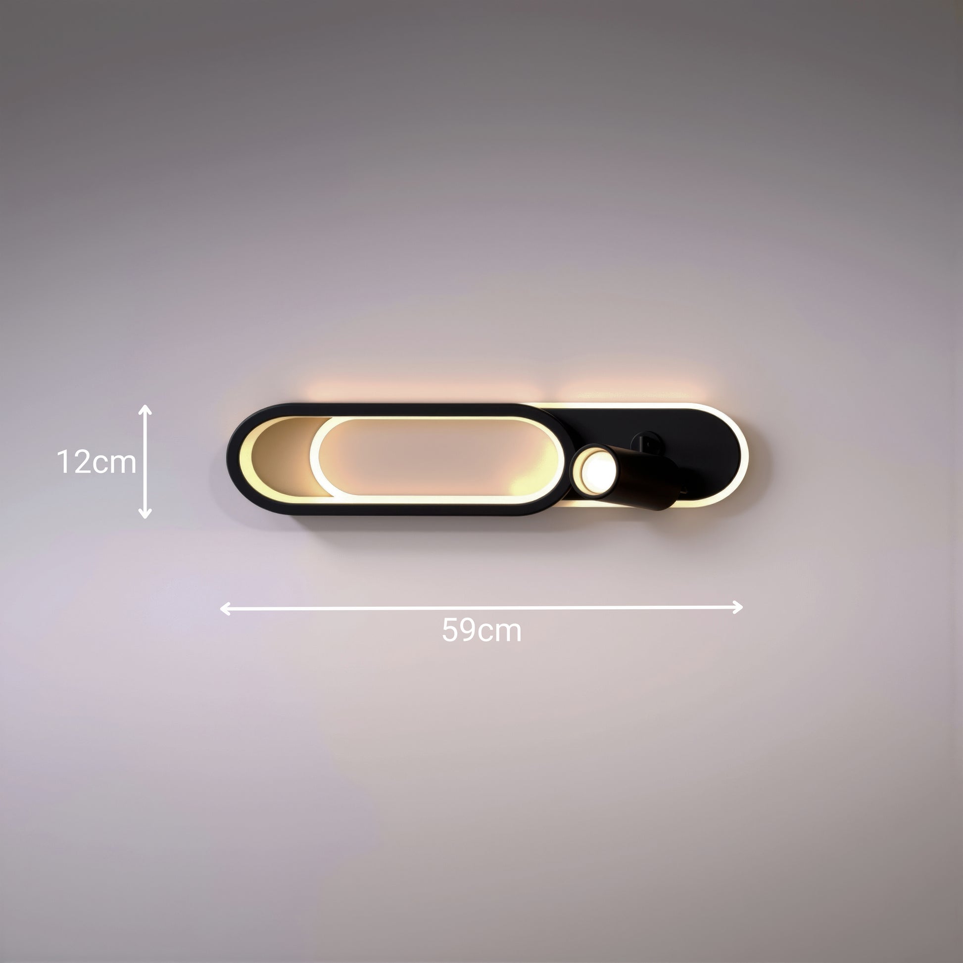 LED csillár állítható projektorral FISSO Camilla 49W, fény 3000/4000/6000k, fekete LED csillárok Alapértelmezett cím Alessandro Design