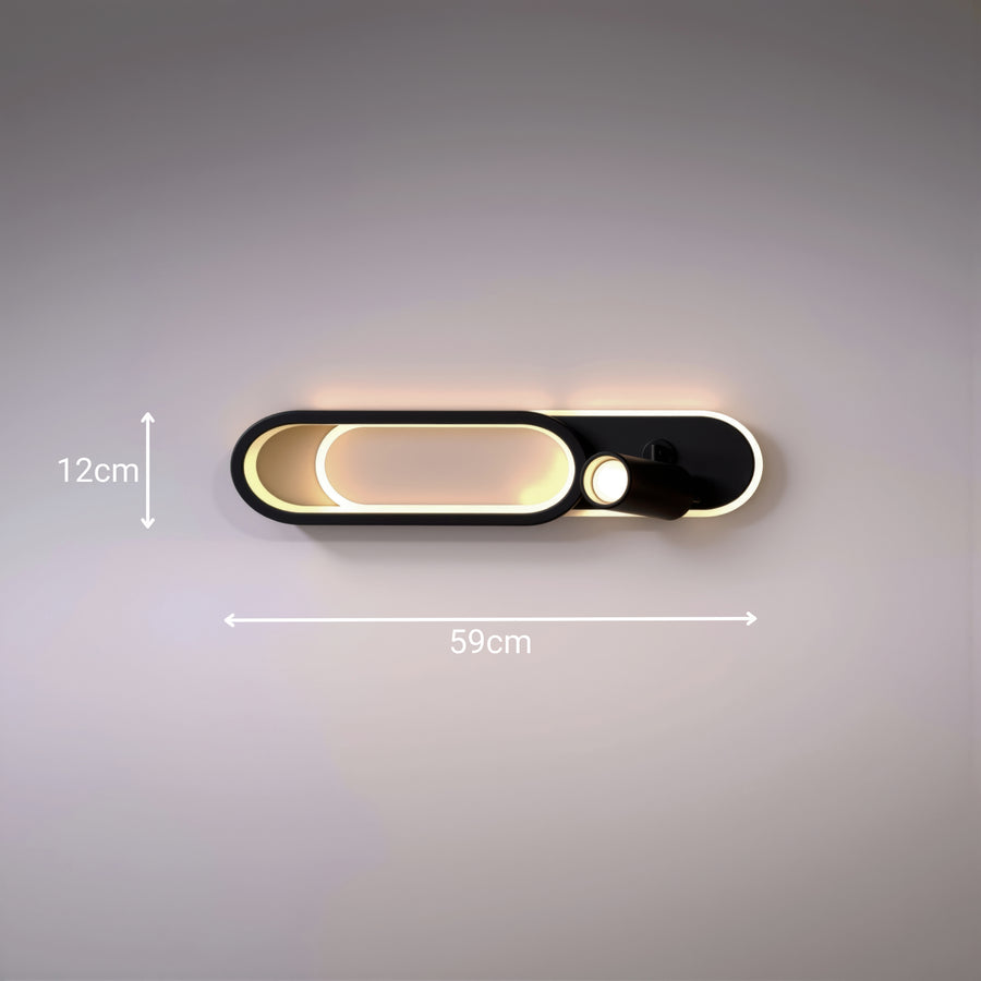 LED csillár állítható projektorral FISSO Camilla 49W, fény 3000/4000/6000k, fekete LED csillárok Alapértelmezett cím Alessandro Design