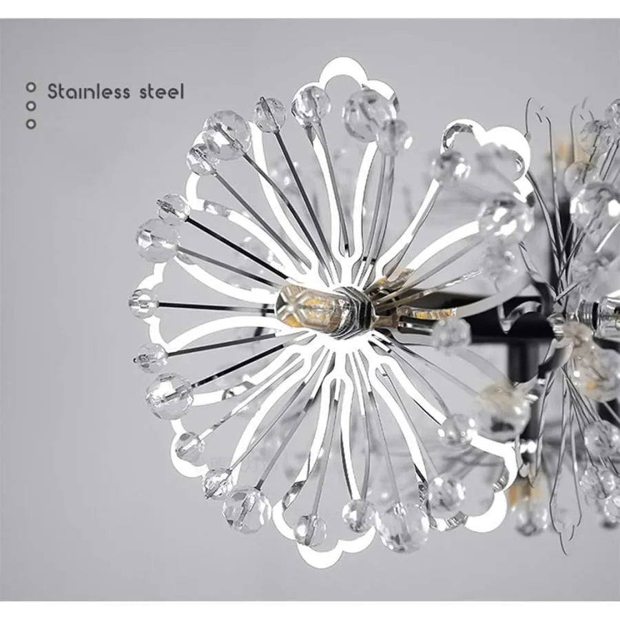 Kristálycsillár PETERHOF Petito, 13xG4, Átmérő 52 cm, Fekete Modern csillárok Alapértelmezett cím Alessandro Design