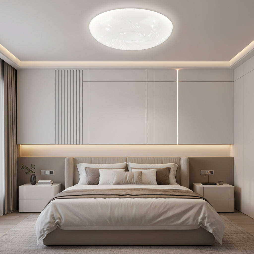 Plafonieră LED 35 cm, 31W, 3000K / 4000K / 6000K, Alb, Metal si Acril Plafoniere LED Default Title Alessandro Design