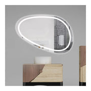 LED tükör, 80x45 cm, Disegno Touch Marcello, Demister System, Dimabila Mirrors Korman E Alapértelmezett cím Alessandro Design