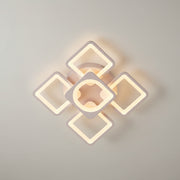 LED-csillár távirányítóval ZOE 70W, 5 négyzet, hideg/meleg/semleges fény, szabályozható, fehér LED-es csillár távirányítóval Alapértelmezett cím Alessandro Design