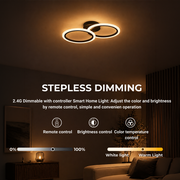 LED csillár távirányítóval BETTY 27W, 2 kör, hideg/meleg/semleges fény, szabályozható, fekete LED csillárok távirányítóval Alapértelmezett cím Alessandro Design