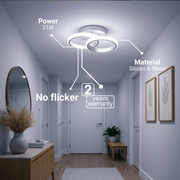 LED csillár VERTEX CIRCULA 21W, 2 kör, fém keretek, hideg/meleg/semleges fény, fehér LED csillárok alapértelmezett cím Alessandro Design