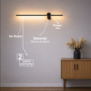 Angelique LED fali lámpa 24W Fekete Fehér Beltéri fali lámpák Alapértelmezett cím Alessandro Design