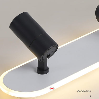 LED csillár állítható kivetítővel FISSO Camilla 70W, hideg/meleg/semleges fény, fekete LED csillárok Alapértelmezett cím Alessandro Design