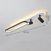 LED csillár állítható kivetítővel FISSO Camilla 70W, hideg/meleg/semleges fény, fekete LED csillárok Alapértelmezett cím Alessandro Design