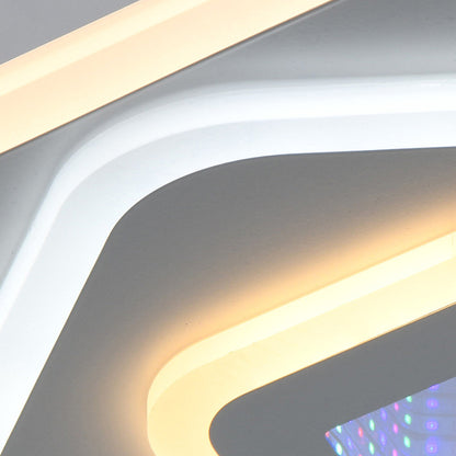 LED csillár NEXA 3D 46W, négyzet alakú, hideg/meleg/semleges fény, fehér LED csillárok alapértelmezett cím Alessandro Design