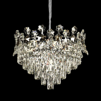 Crystal csillár CC6705/500CR 9x E14, átmérő 50cm, fényes króm, állítható magasság