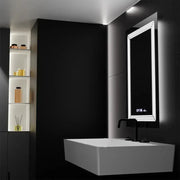 Négyszögletű LED tükör, 60x80 cm, Venezia Marcello MotionGlow érzékelő, páramentesítő rendszer, óra és hőmérő, szabályozható, meleg, semleges hideg fény 3000K/4000K/6000K Marcello tükrök alapértelmezett cím Alessandro Design