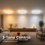 LED-es csillár távirányítóval GLORIOSA 95W, 5 szirom, hideg/meleg/semleges fény, szabályozható, fehér LED-es csillár távirányítóval Alapértelmezett cím Alessandro Design