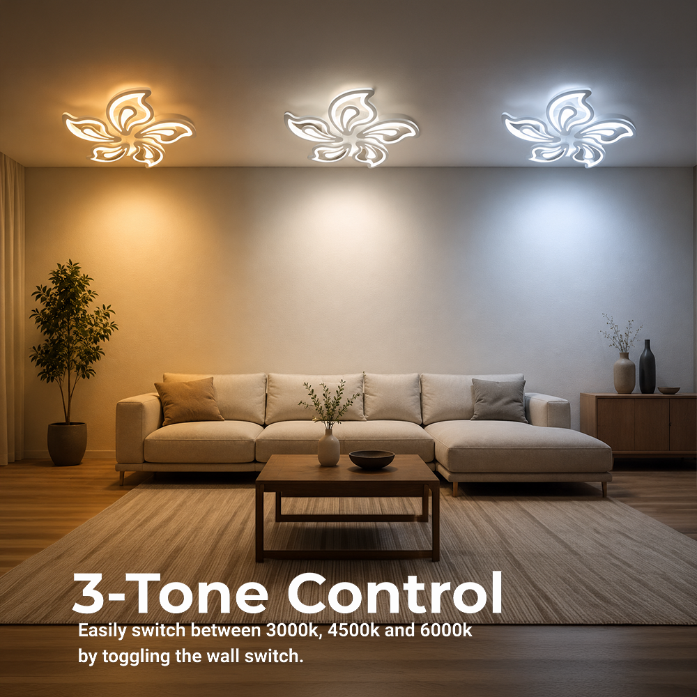 LED csillár távirányítóval LILY 86W, 5 elem, hideg/meleg/semleges fény, szabályozható, fehér LED-es csillár távirányítóval Alapértelmezett cím Alessandro Design