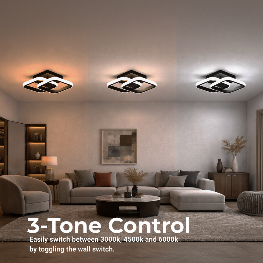 LED csillár VERTEX mátrix átfedő gyémántok, fém keretek, 24 W, 2 gyémánt, hideg/meleg/semleges fény 3000K/4000K/6000K, fekete, fém és szilikon LED-csillár alapértelmezett cím Alessandro Design