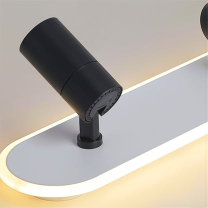 LED csillár állítható projektorral FISSO Camilla 49W, fény 3000/4000/6000k, fekete LED csillárok Alapértelmezett cím Alessandro Design