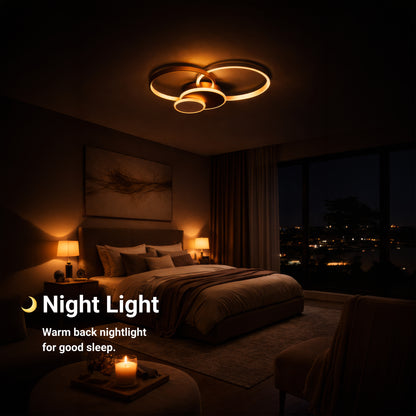 LED csillár távirányítóval KILLIAN 80W, 4 kör, hideg/meleg/semleges fény, szabályozható, arany LED-es csillárok távirányítóval Alapértelmezett cím Alessandro Design