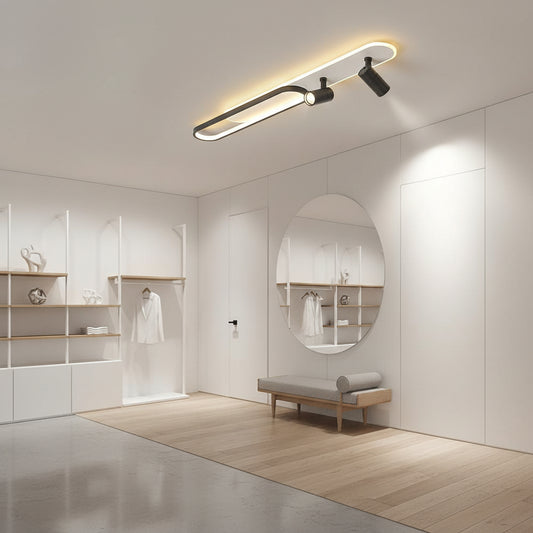 LED csillár állítható kivetítővel FISSO Camilla 70W, hideg/meleg/semleges fény, fekete LED csillárok Alapértelmezett cím Alessandro Design