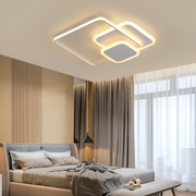 LED-csillár távirányítóval ANEMONA 75W, 3 négyzet, hideg/meleg/semleges fény, szabályozható, fehér LED-es csillár távirányítóval Alapértelmezett cím Alessandro Design