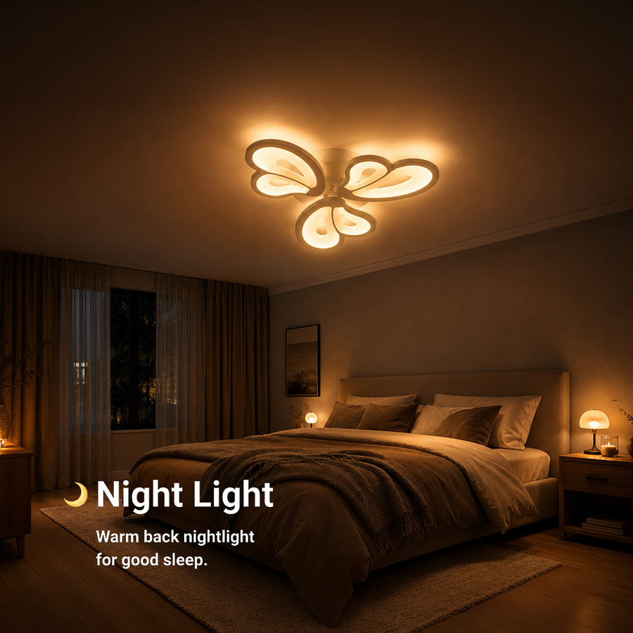 LED csillár távirányítóval BLOSSOM 40W, 3 szirom, hideg/meleg/semleges fény, szabályozható, fehér LED-es csillár távirányítóval Alapértelmezett cím Alessandro Design